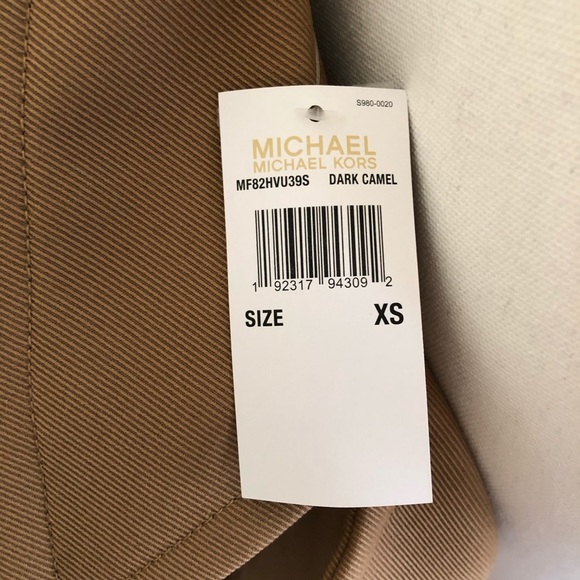 Brand New - Michael Kors Stretch Twill Peacoat - Picture 3 of 3